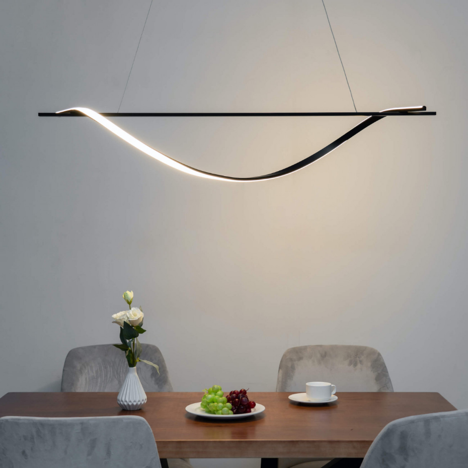 Suspension LED ondulée minimaliste - HILDA