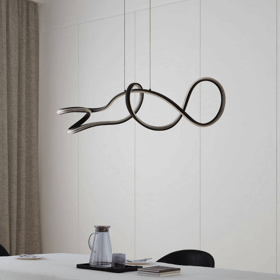 Suspension en aluminium moderneLED, Rodado
