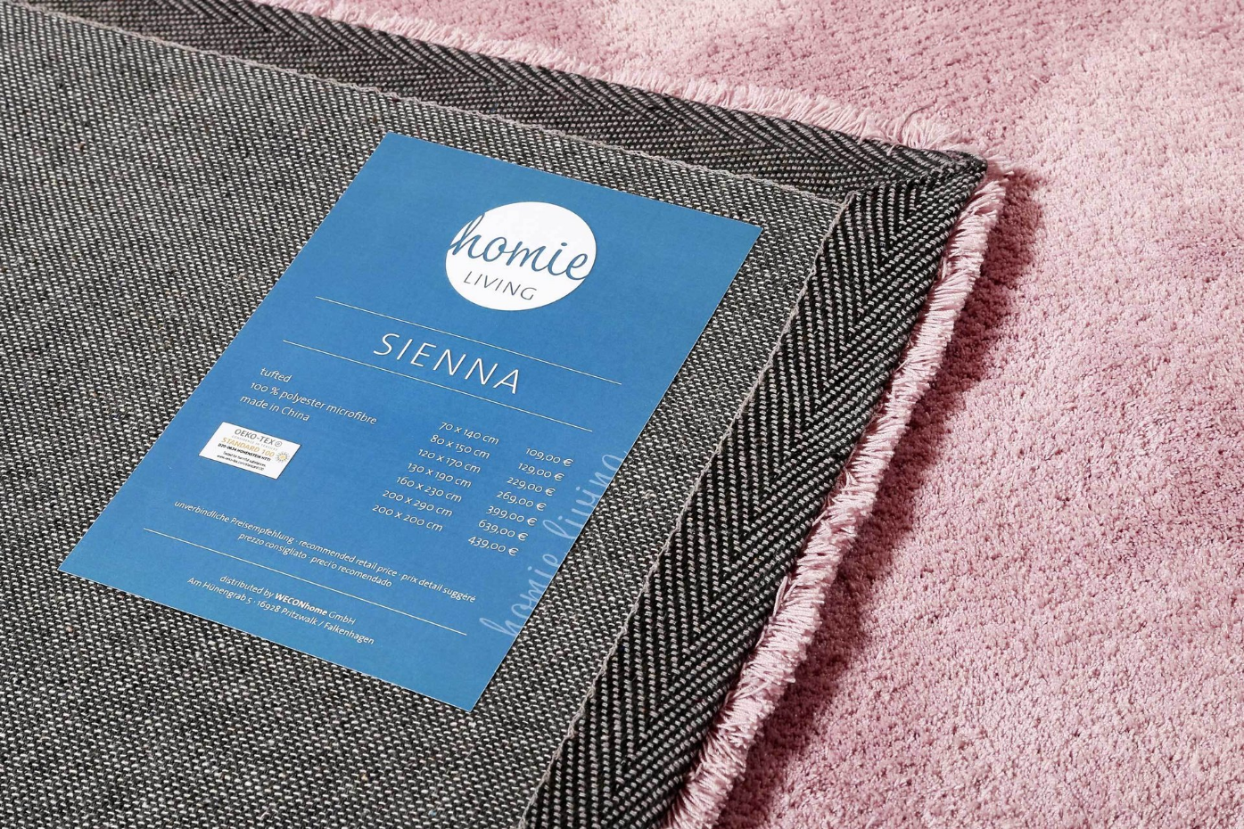 Tapis tufté en microfibre doux et dense ,  SIENNA