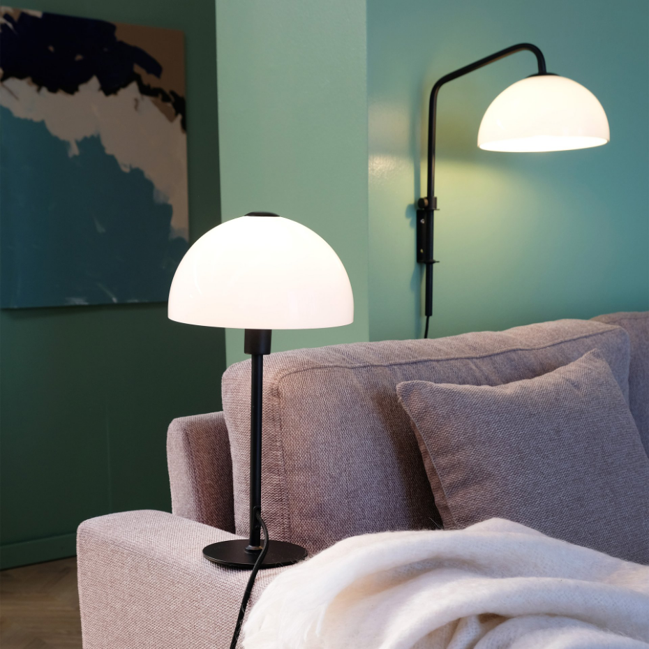 Lampe à poser en Verre et Métal JAZZ