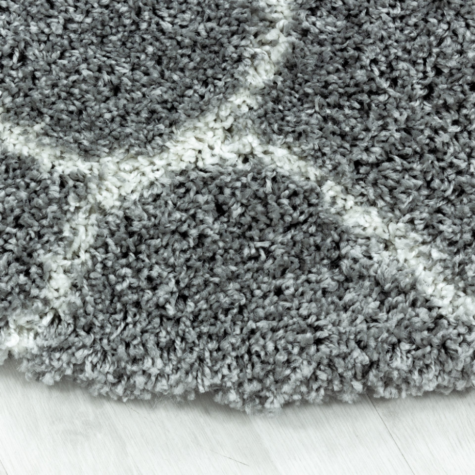 Tapis shaggy à poils long motif scandinave SALSA