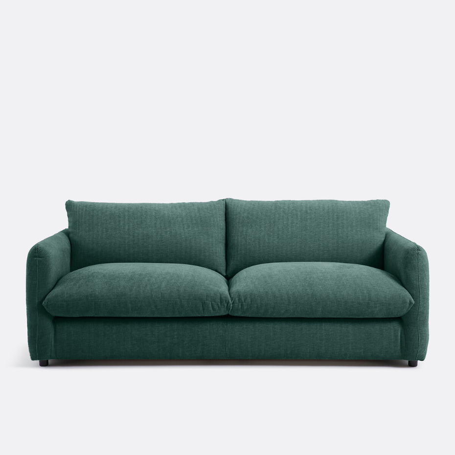 Canapé convertible 2, 3, 4 pl., velours gaufré Yde