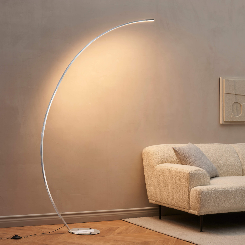 Lampadaire en arc avec LED intégrées - THALIA