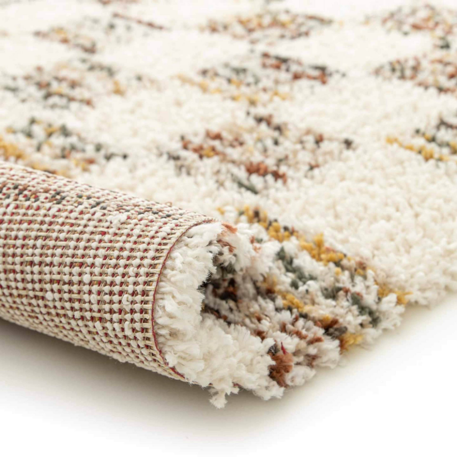 Tapis shaggy rectangulaire en polypropylène, CANDY