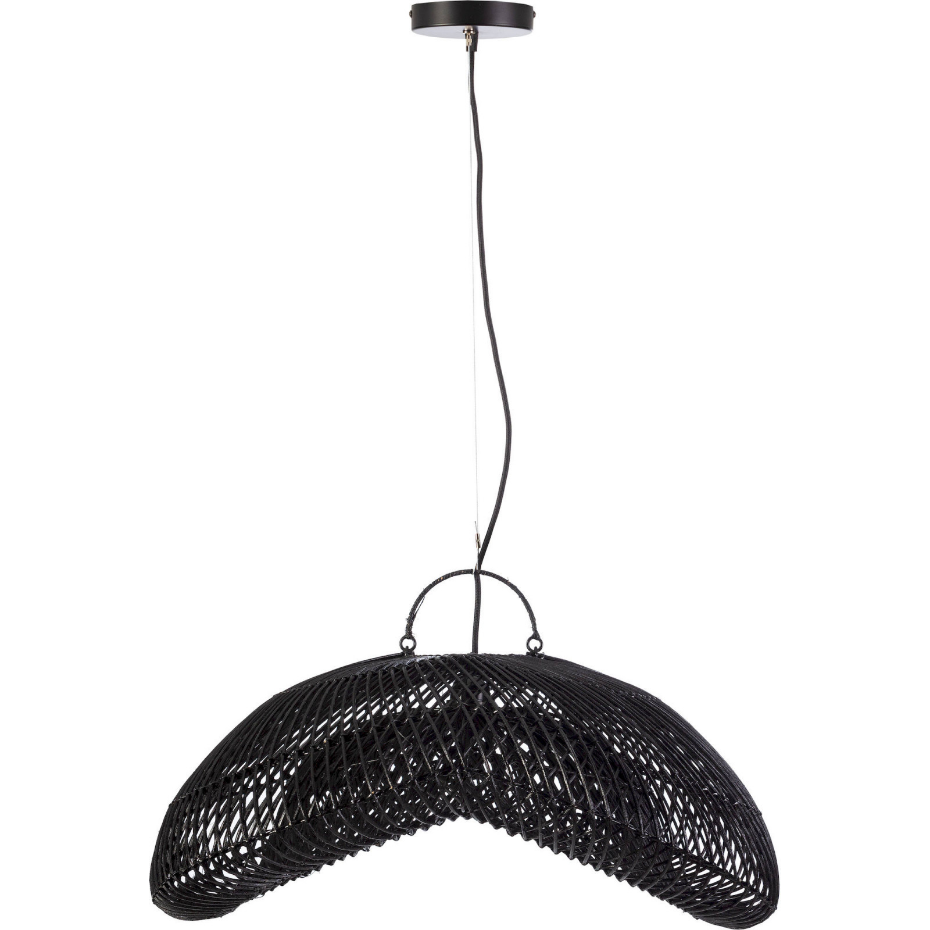 Suspension en rotin tressé design