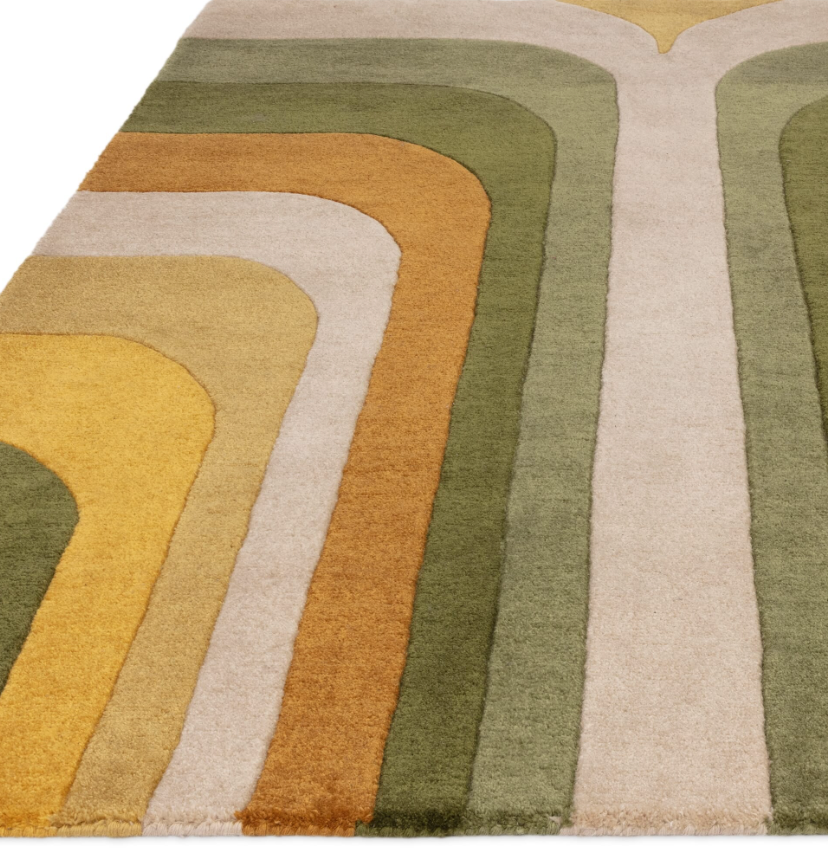 Tapis salon et chambre moderne style rétro TIPPY