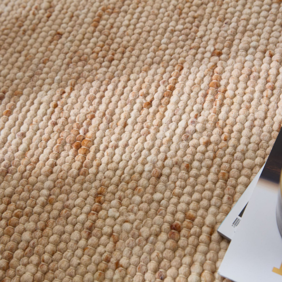 Tapis réversible en laine foulée tissé à la main aux couleurs vives - Alpen