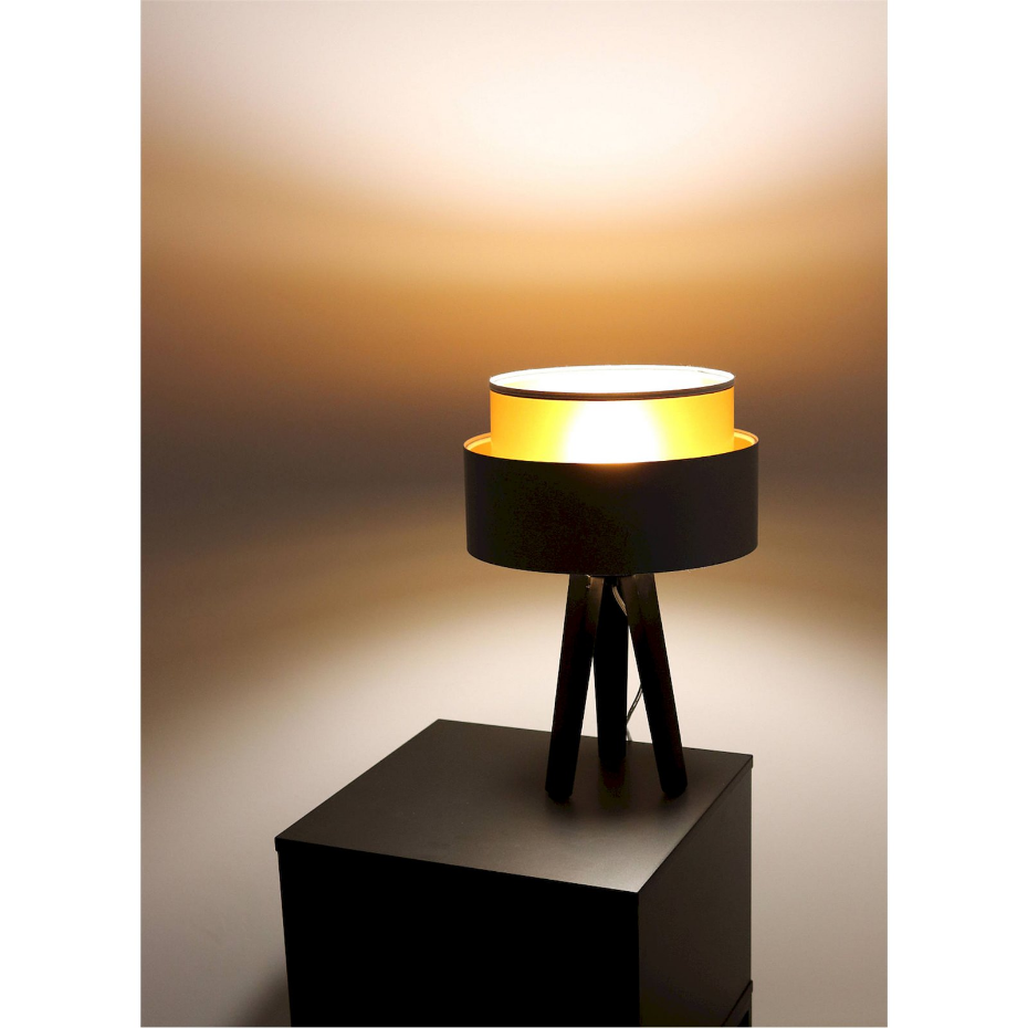 Lampe à poser ronde en PVC Duo ellegant