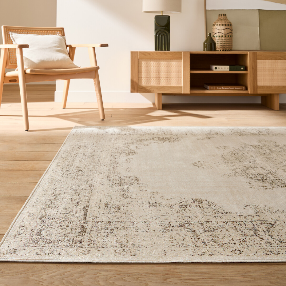 Tapis vintage, imprimé, effet used, DIONA