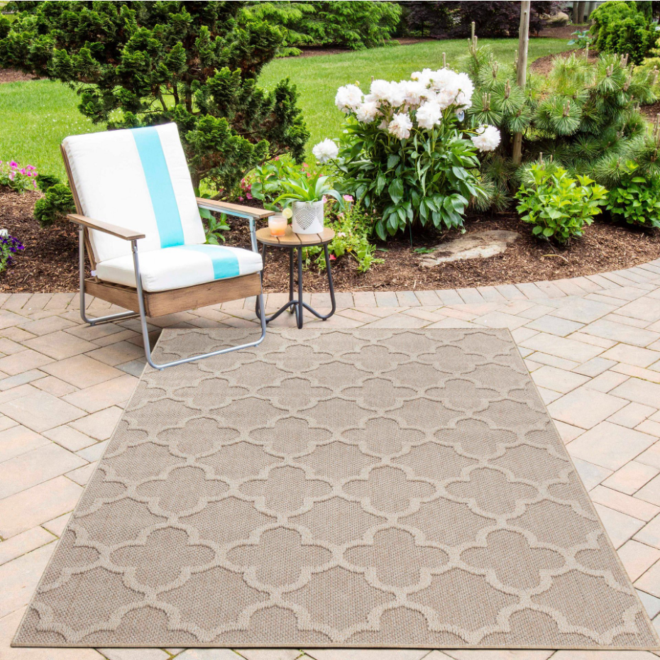 Tapis intérieur extérieur motif baroque PATARA