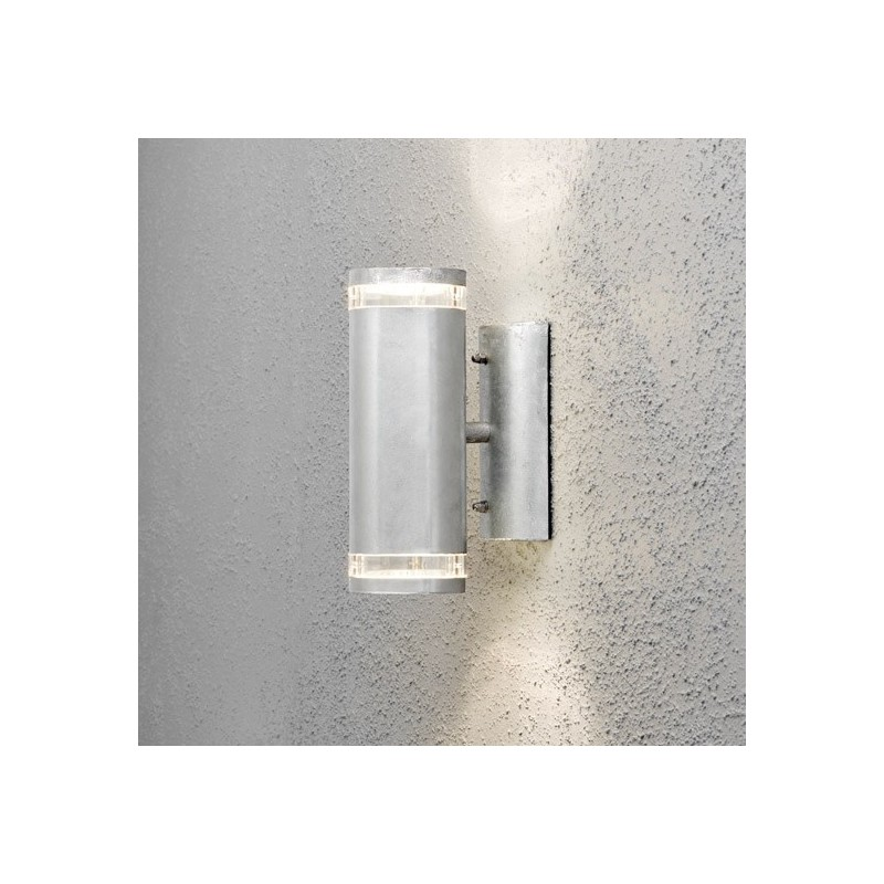 Applique Extérieur Galvanisé Gris Jardin Secret