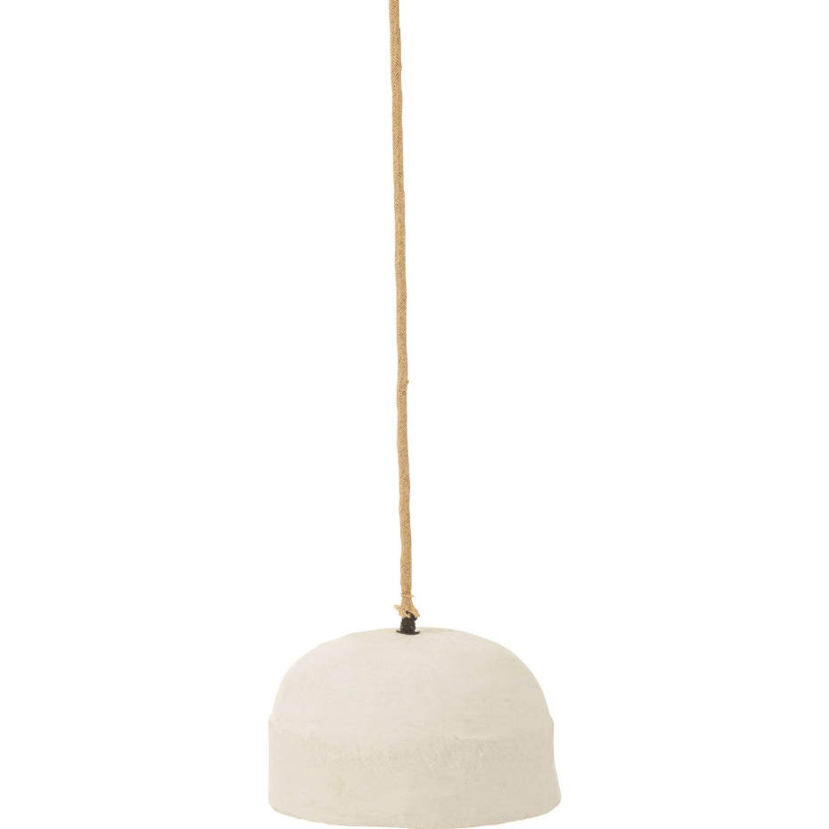 Suspension en papier mâché rond design contemporain