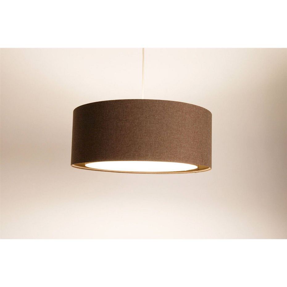 Suspension ronde en tissu style boho pour salon ou chambre