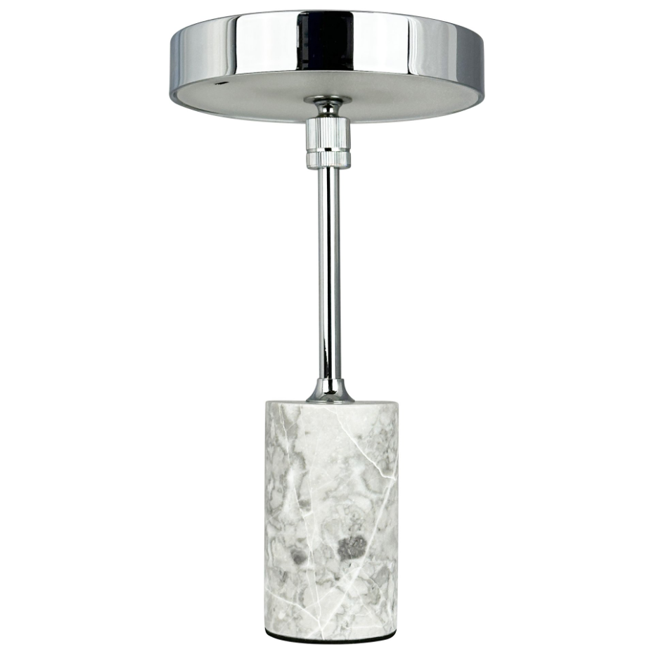 Lampe à poser LED Starlight chrome, marbre gris