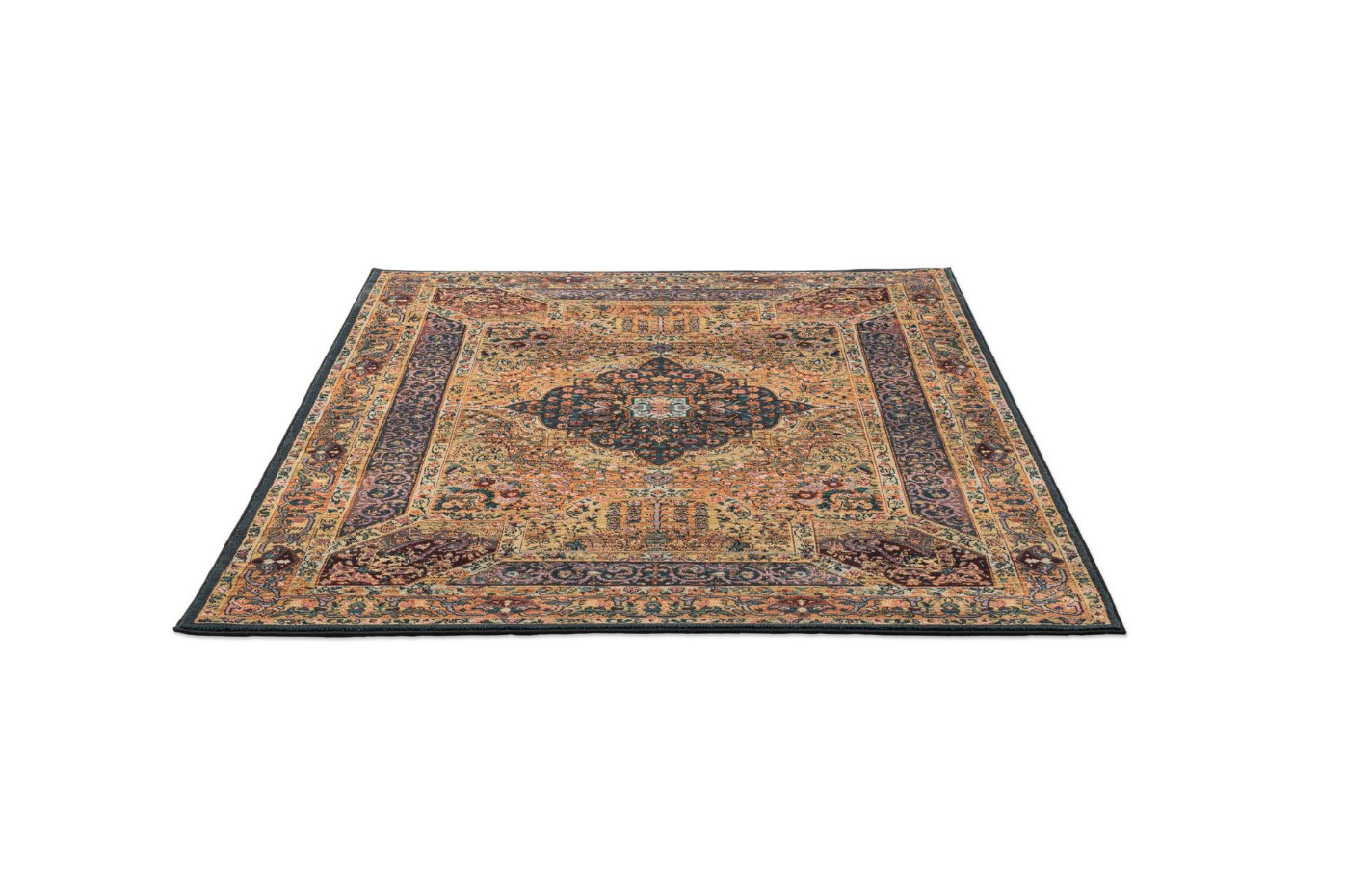 Tapis tissé au design oriental dans des couleurs chaudes - Gabiro