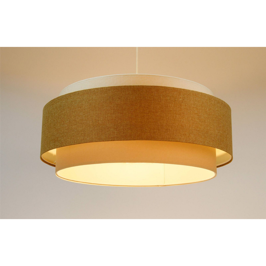 Suspension ronde en tissu pour salon Boho Elegant