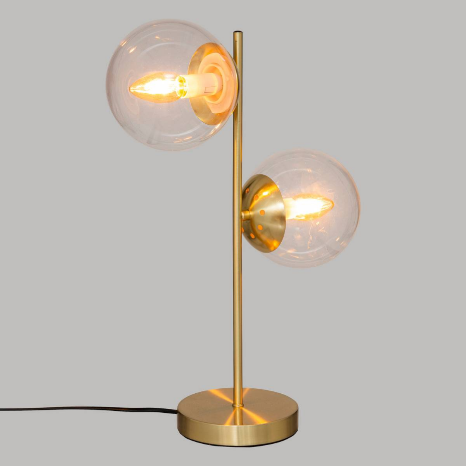 Lampe 2 globes verre COLLECTIONNEUR