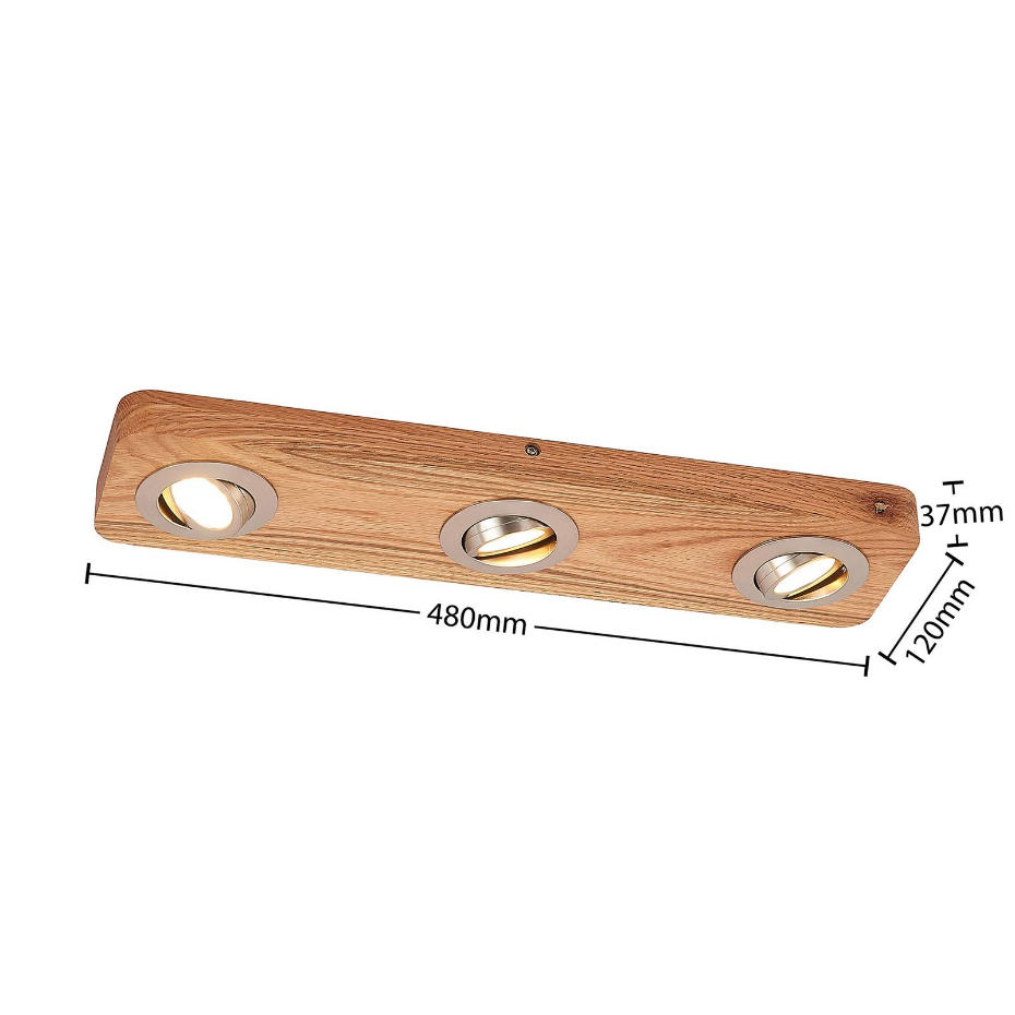 Plafonnier en bois moderneLED, Mikari
