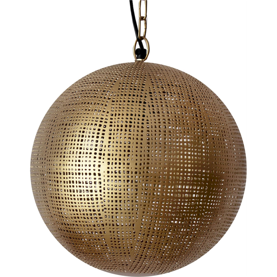Suspension ronde en métal pour salon