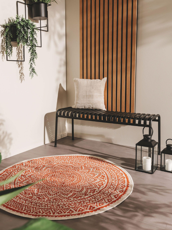 Tapis d'extérieur & intérieur rond CLEO