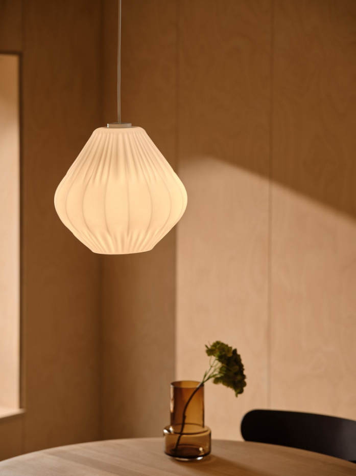 Suspension Elbie  Verrerie Opale ,  H. 24 - IP20 - E27 /  Nordlux Intérieur