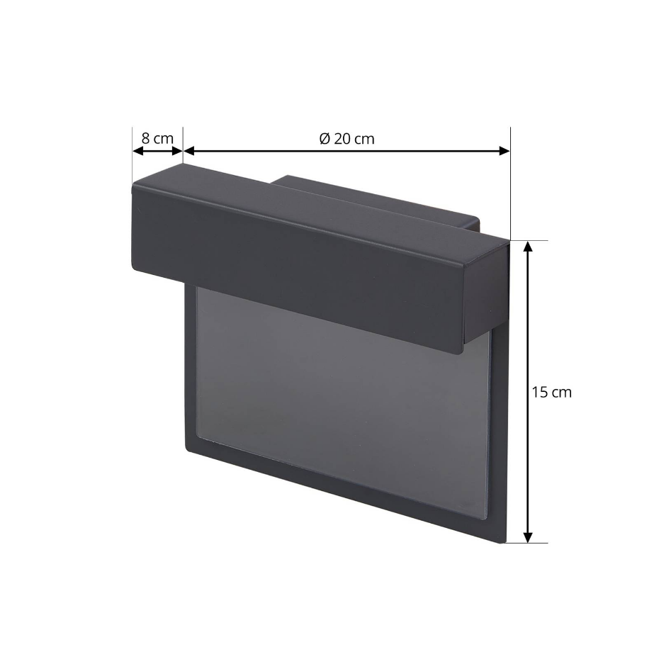 Applique extérieure en aluminium moderneLED