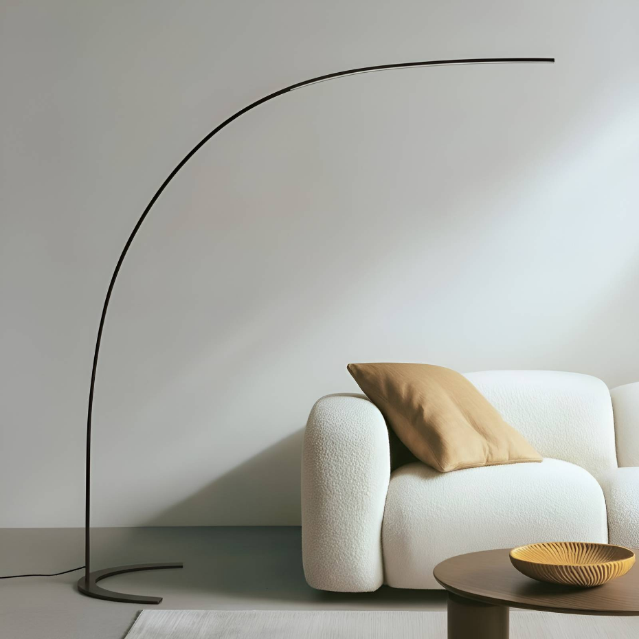 Lampadaire en métal moderneLED, Danua