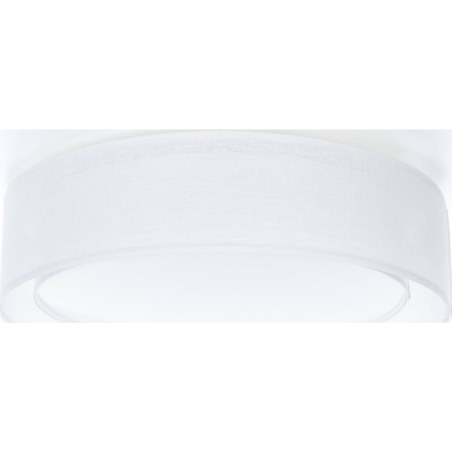 Plafonnier rond en tissu double couche Puro