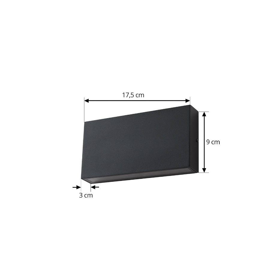 Applique extérieure en aluminium moderneLED