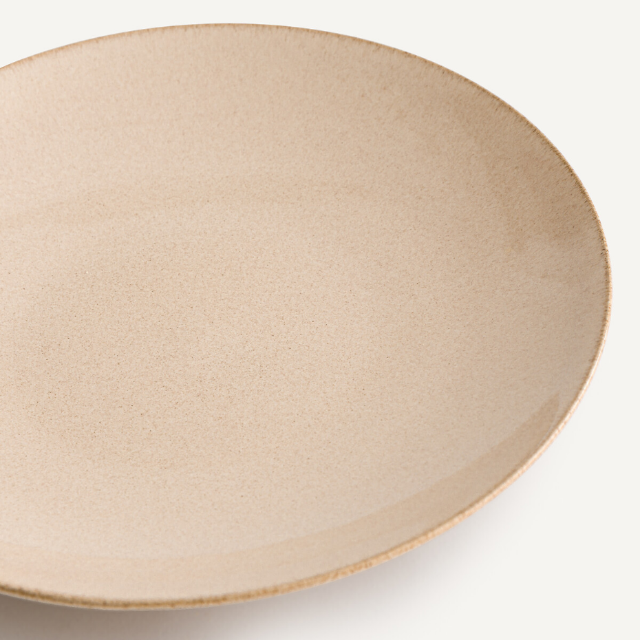 Lot de 4 assiettes plates en grès émaillé, BENN