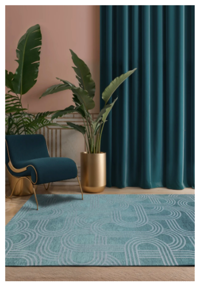 Tapis salon et chambre moderne tissé plat FEVER