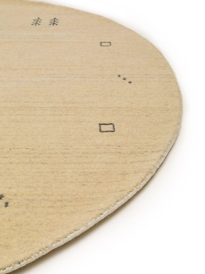 Tapis rond en laine tissé main JAMAL
