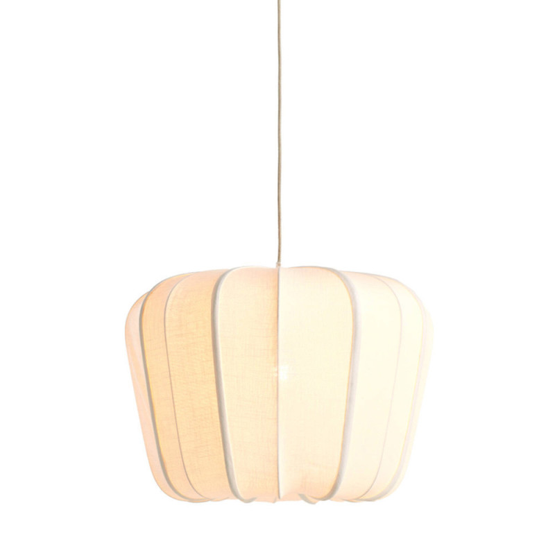 Suspension tissu blanc Diam 60 Zubedo