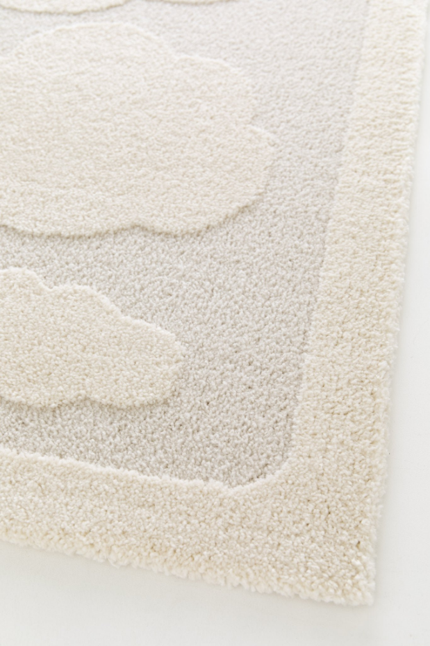 Tapis enfant avec effet relief NUAGES