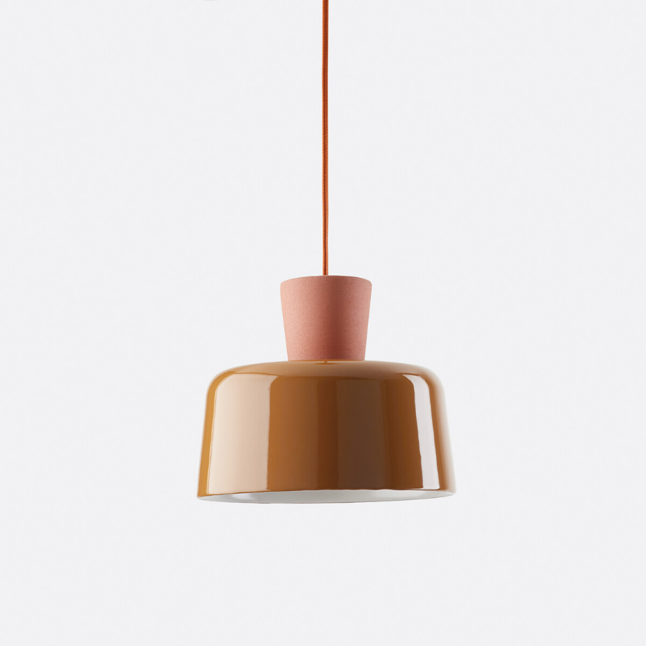 Suspension en céramique colorée Ø 21 cm, Jimna
