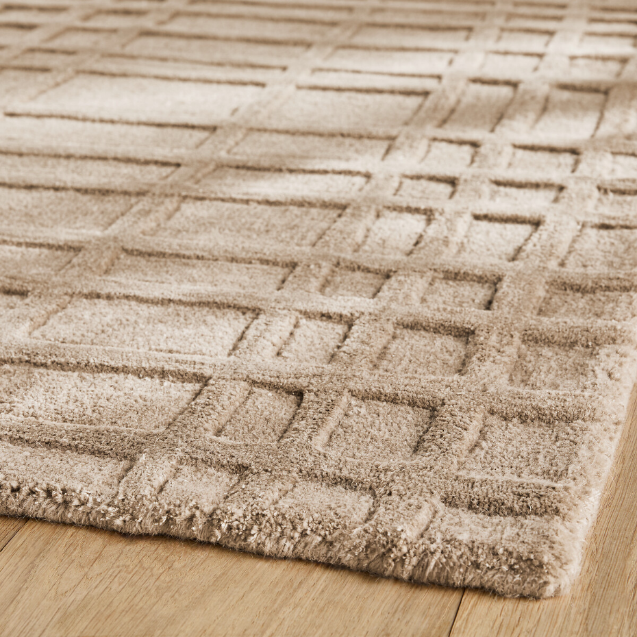 Tapis tufté main, laine et Tencel™, Kandi