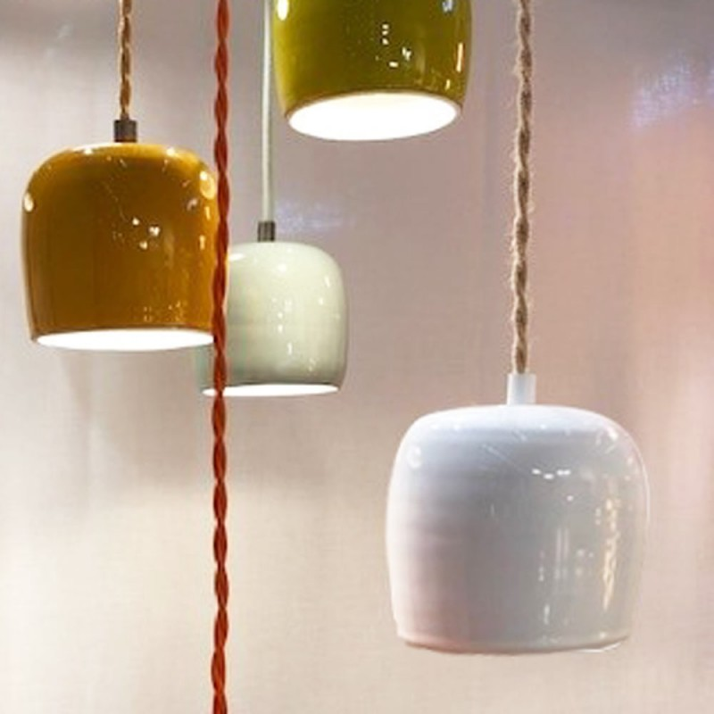 Suspension Marcel Céramique Blanche
