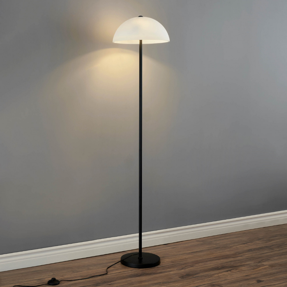 Lampadaire moderne à cloche en verre - MELITO