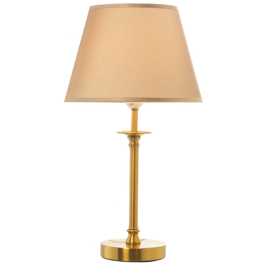 Lampe à poser classique ronde métal doré 25x25x45cm
