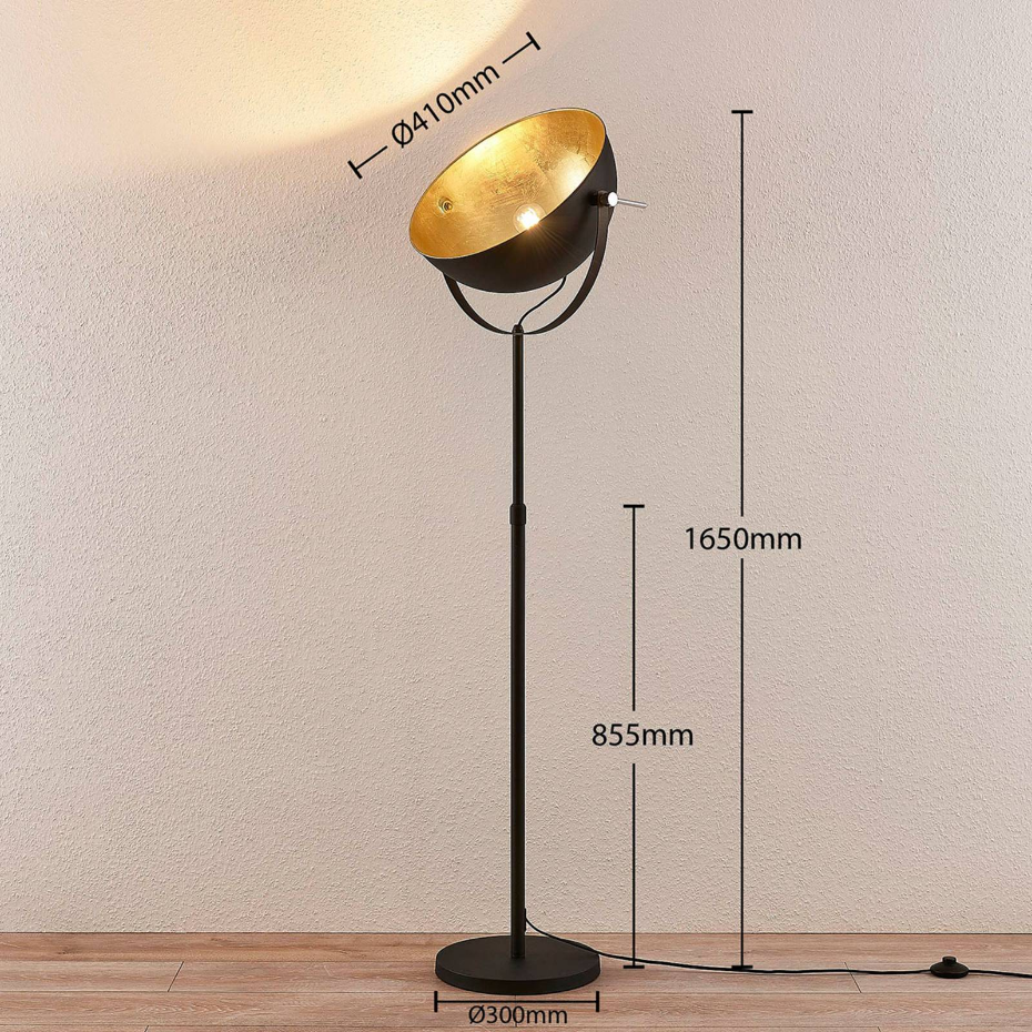 Lampadaire en métal moderne, Muriel
