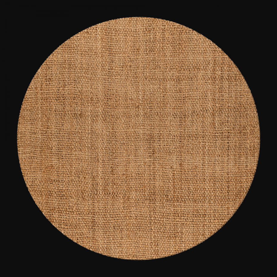 Tapis salon, fait main en jute