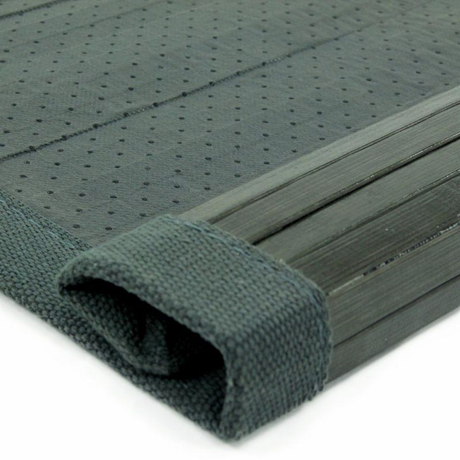 Tapis en bambou larges lattes ganse SOLO BAMBOO