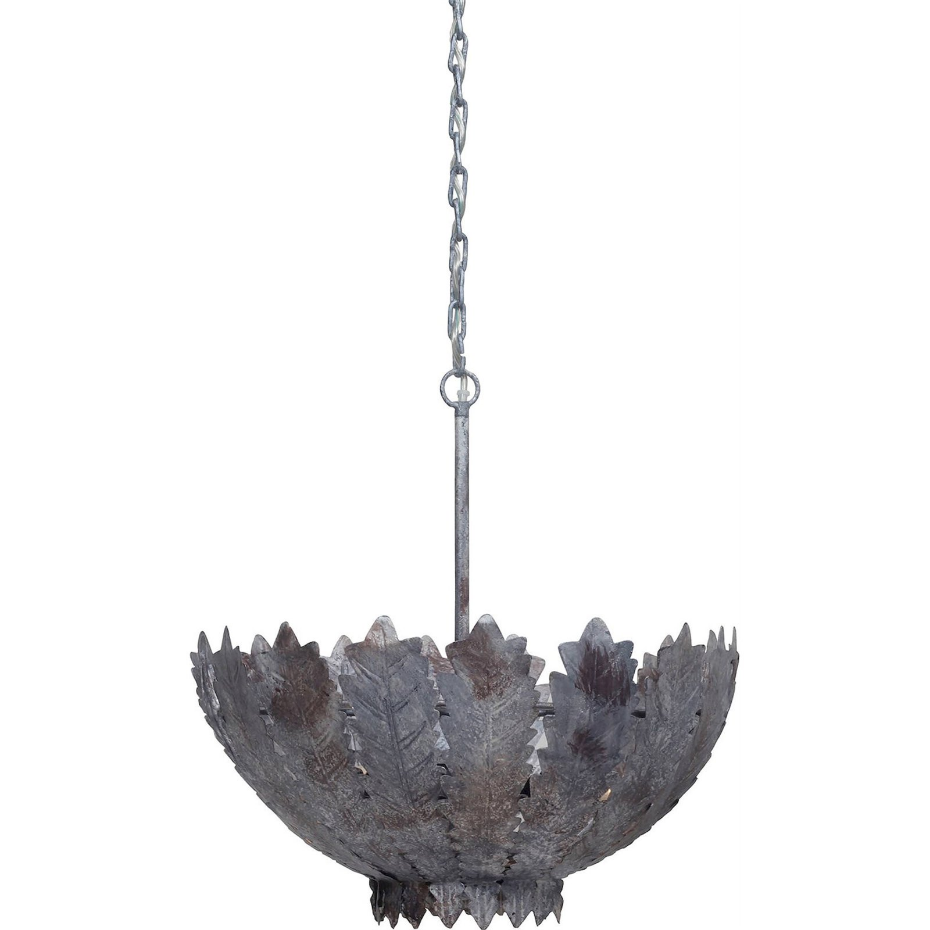 Suspension en fer motif feuilles d automne