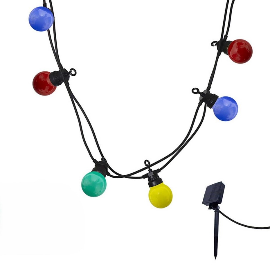 Guirlande solaire PARTY GUINGUETTE 10 globes 5.7M