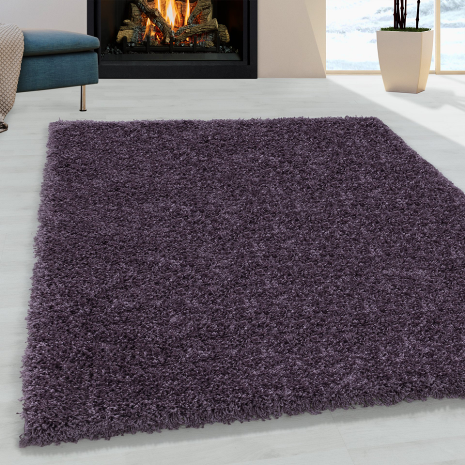 Tapis de salon shaggy uni SYDNEY