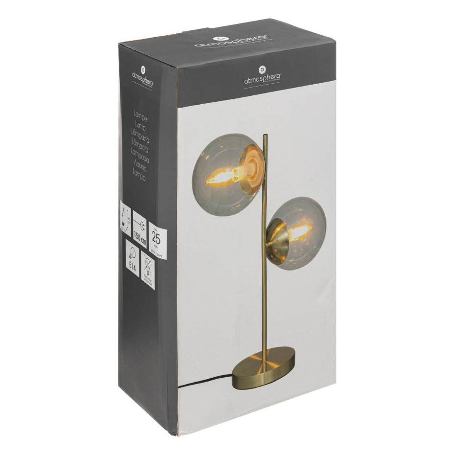 Lampe 2 globes verre COLLECTIONNEUR