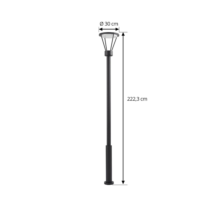 Lampadaire extérieur en aluminium moderneLED