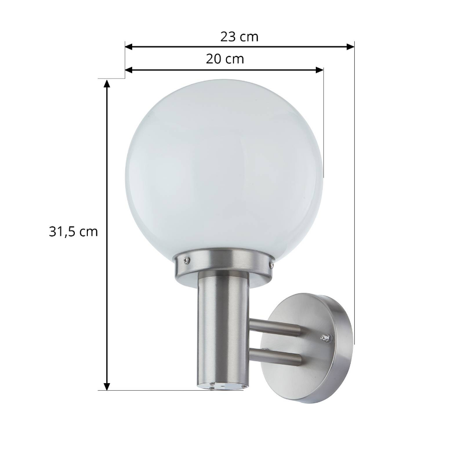 Applique extérieure en inox moderne, Nada