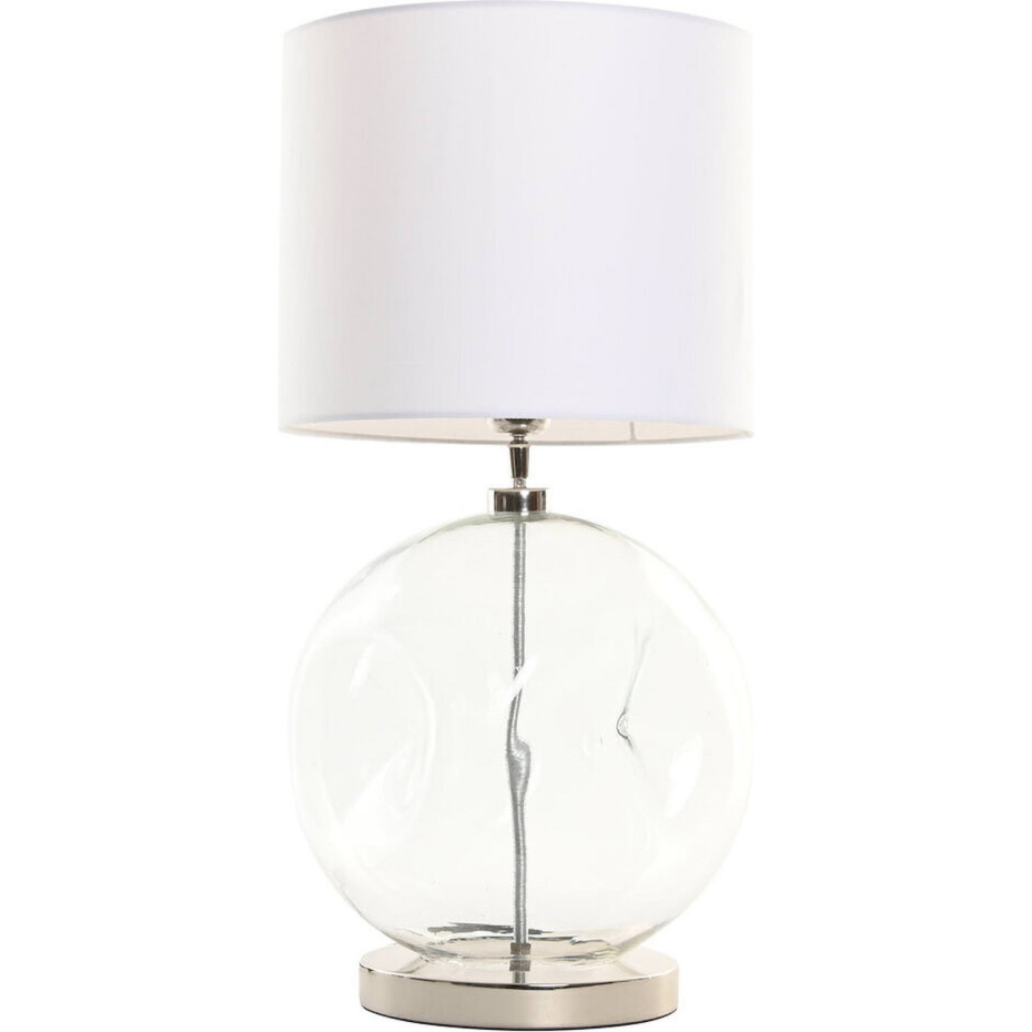 Lampe à poser ronde en verre et coton Moderno