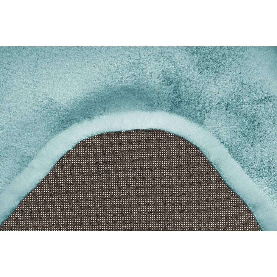 Tapis en polyester effet forme organique